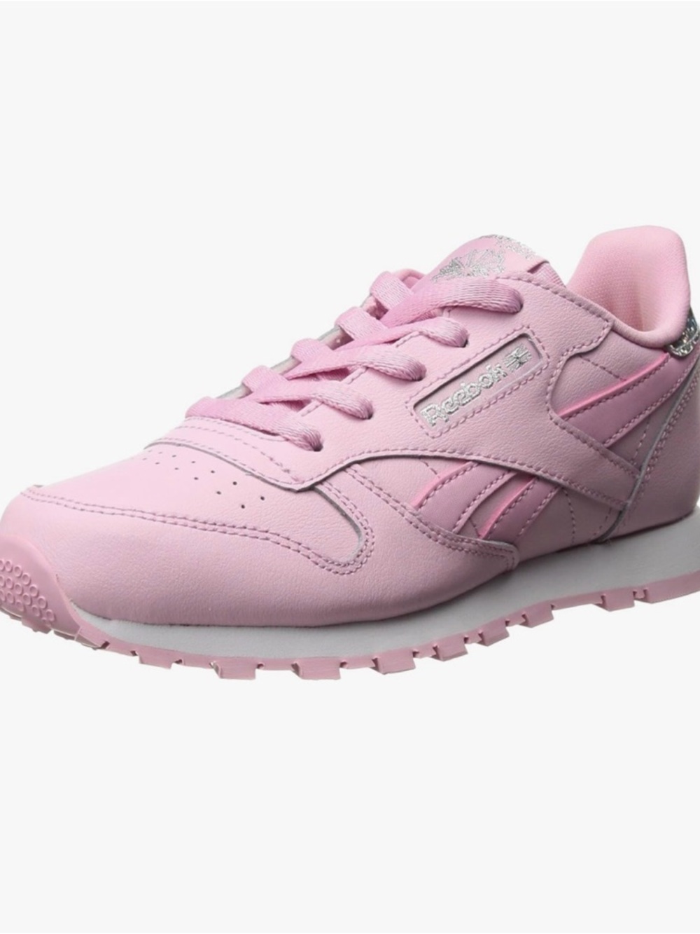 Reebok Pink Leather Low-Top Sneaker
